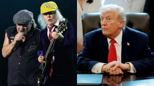 O AC/DC faz sátira de Trump no Natal mais louco da música